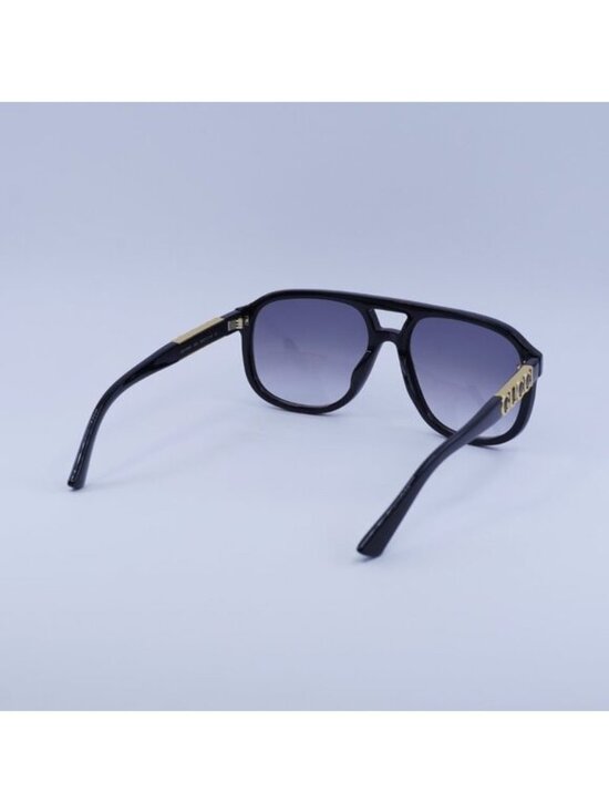 Gucci GG1188S 002 Sunglasses Black Aviator Frame, Grey Lenses main image 9
